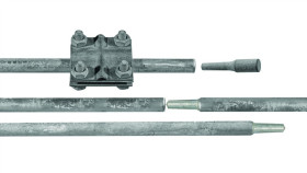 Uziom Skręcany Kompletny 3M Fi16mm (2X1,5M) Oc Ocynk Galwaniczny R.8055G