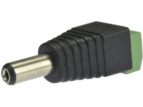 Wtyk zasilający DC 2,1/5,5 mm z szybkozłączem złącze proste skręcane na kabel prądu stałego 20szt