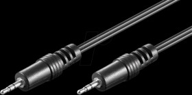 50457 Jack cable, 2.5 mm, AUX, 1.5 m