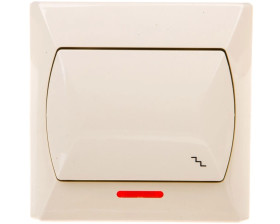 AKCENT Łącznik schodowy z podświetleniem beżowy ŁP-3AS/01