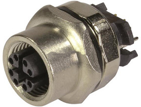 Złącze wielostykowe przemysłowe 8-pinowe M12 Montaż na płytce drukowanej Gniazdo HARTING