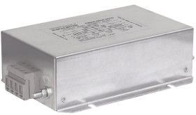 Filtr RFI 6A 3-fazowy 27mΩ 480 V AC 50 → 60Hz 9 mH Schurter, montaż śrubowy