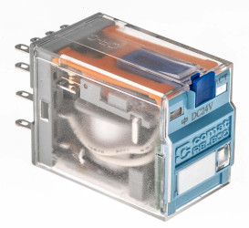 Przekaźnik mocy 24V dc 4PDT Turck 1W, Wciskane 594Ω Wciskane