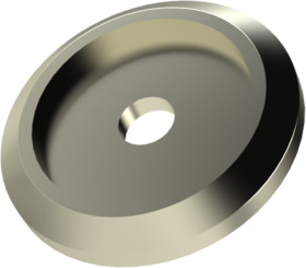 Cover disks, brass, (H) 2 mm, for bracket handle, 029.04.083