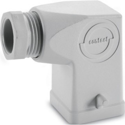 Grommet housing, size HA3, PA, PG11, angled, longitudinal bow locking, IP65, 10427100