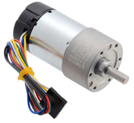 Pololu 19:1 Metal Gearmotor 37Dx68L mm 24V with 64 CPR Encoder (Helical Pinion)