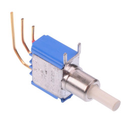 18235WWCD6 On-(On) Right Angle Momentary PCB Push Button Switch SPDT 0.1A 30VDC