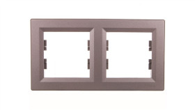 Asfora Ramka 2-Krotna Pozioma Stal Eph5800262