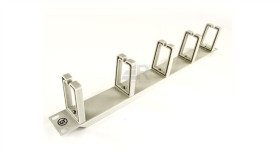 Gt Networks Organizator Kablowy 19” 1U Z 5 Uchwytami Z Tworzywa Szary