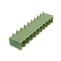 ZŁĄCZE ME030-508-10 KĄTOWE MĘSKIE ZAMKNIĘTE R-5,08MM 12A 300V RoHS