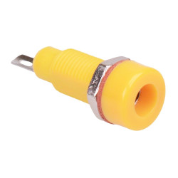 Orange 4mm Panel Mount Test Socket 10A R1-22