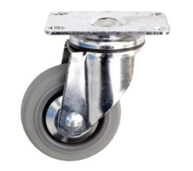 Koło samonastawne średnica kabla 80mm Płyta Guitel Hervieu 70kg wysokość całkowita 113mm