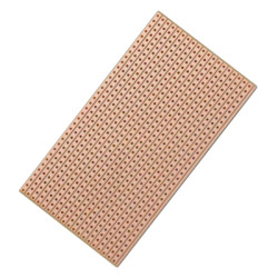 Circuit breadboard, 90 x 50 mm, pitch 2.54 mm, single sided, FR1 hard paper, Cu 35 µm, 1906SA046
