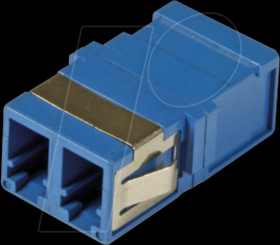 53515.1 Fiber optic coupling, LC duplex, singlemode, blue