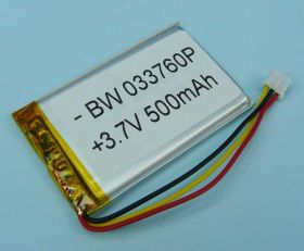 500mAh 3,7V Li-PO 3-PIN 61x48x3mm