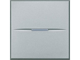 AXOLUTE Wyłącznik pojedynczy 10AX (zaciski automatyczne) 2 modułowy AXIAL aluminium HC4001M2AN LEGRAND