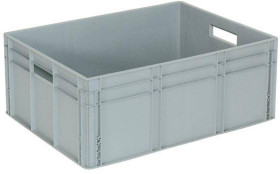 BRB Lagertechnik 1658718 Pojemnik do sztaplowania nadaje się na żywność (D x S x W) 800 x 600 x 320 mm szary 1 szt.