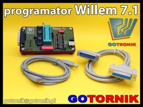 Programator Willem 7.1 + kabel LPT + kabel USB