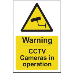 Scan 1311 Warning CCTV Cameras in Operation - PVC 200 x 300mm