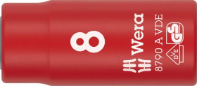 Klucz nasadowy 8790 A VDE Zyklop, izolowany, 1/4, 8 x 41 mm, WERA 05005935001