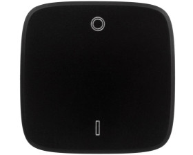 VALENA ALLURE Klawisz łącznika dwubiegunowego czarny 755128