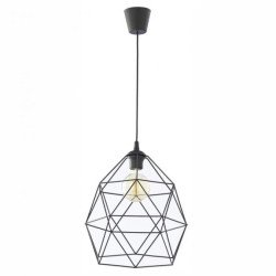 Lampa wisząca z drucianym kloszem czarna E27 GALAXY BLACK 1 PŁ 3455 TK Lighting