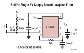 DC Accurate, Clock-Tunable Linear Phase 5th Order Bessel Lowpass Filter