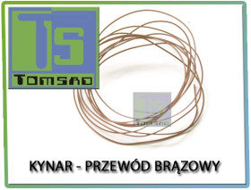 Przewód montażowy KYNAR - brązowy