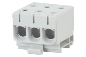 Złączka szynowa ZU 1-torowa (3x50/3x50mm2) Al/Cu - szara