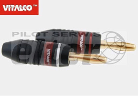 Wtyk bananowy LAW34 czerwony