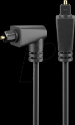 41594 Toslink cable single angled and rotatable, 1.00 m