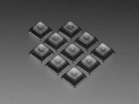 Translucent Smoke DSA Keycaps for MX Compatible Switches (10 pack)