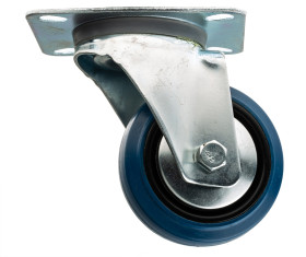 Koło samonastawne średnica kabla 80mm Płyta Guitel Hervieu 80kg wysokość całkowita 107mm