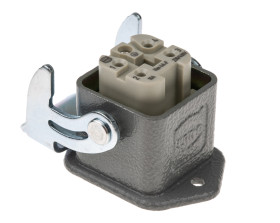 Wzmocnione złącze zasilania 4 + PE-pinowe HARTING 10A 230 → 400 V. Żeński M3