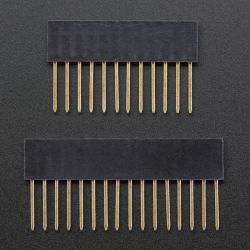 Feather Stacking Headers - 12-pin and 16-pin female headers
