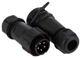 Przemysłowe złącza okrągłe 5, 5-pinowe SY21 Kabel, Układ szeregowy Wtyczka, gniazdo RS PRO