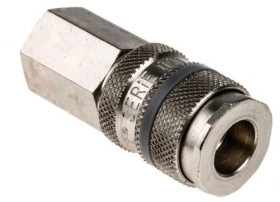 Szybkozłączka pneumatyczna, materiał Mosiądz, złącze G 1/4 żeńskie, RS PRO CEJN 310, Forster, Hansen 3000, ISO 6150 B,