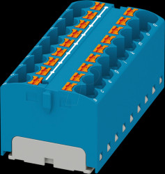 3273836 PTFIX distribution block, 18X4, blue