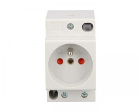 Gniazdo modułowe 2P+Z 16A 250V z przesłonami na szynę Z-SD230-BS 266876