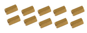 Opencircuit Brass M3 standoff female 8mm - 10 pieces