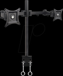 ICA-LCD-482-D Monitor Stand 2x LCD 13 - 27" clamp, horiz.