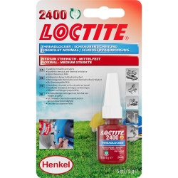 LOCTITE 1960969 2400 Health &amp; Safety Friendly Medium Strength Threadlocker 5ml