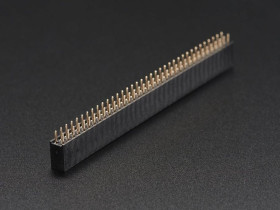 Adafruit 0.1" 2x36-pin Strip Straight Socket (Female) Header (5 pack)