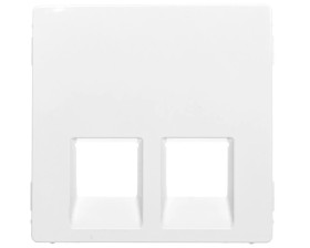 VALENA LIFE Plakietka gniazda komputerowego podwójnego biały 755420