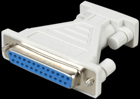D-Sub adapter, 9-pin socket - 25-pin socket