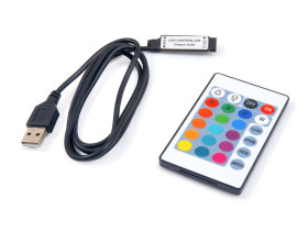 Kontroler sterownik do taśm LED RGB 5V USB z pilotem