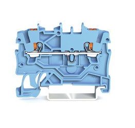 Blok zacisków przelotowych WAGO poziomy: Pojedynczy 24 → 16AWGWciskany zacisk Cage Clamp TOPJOB S, 2200 13.5A