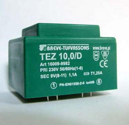 Transformator TEZ 10/D 230/9V