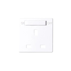 Simon 82 Pokrywa do gniazda standard brytyjski z wyłącznikiem biały 8200046-030