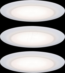 99940 Suon recessed light, 5 W, 2700 K, rigid, white, satin, set of 3